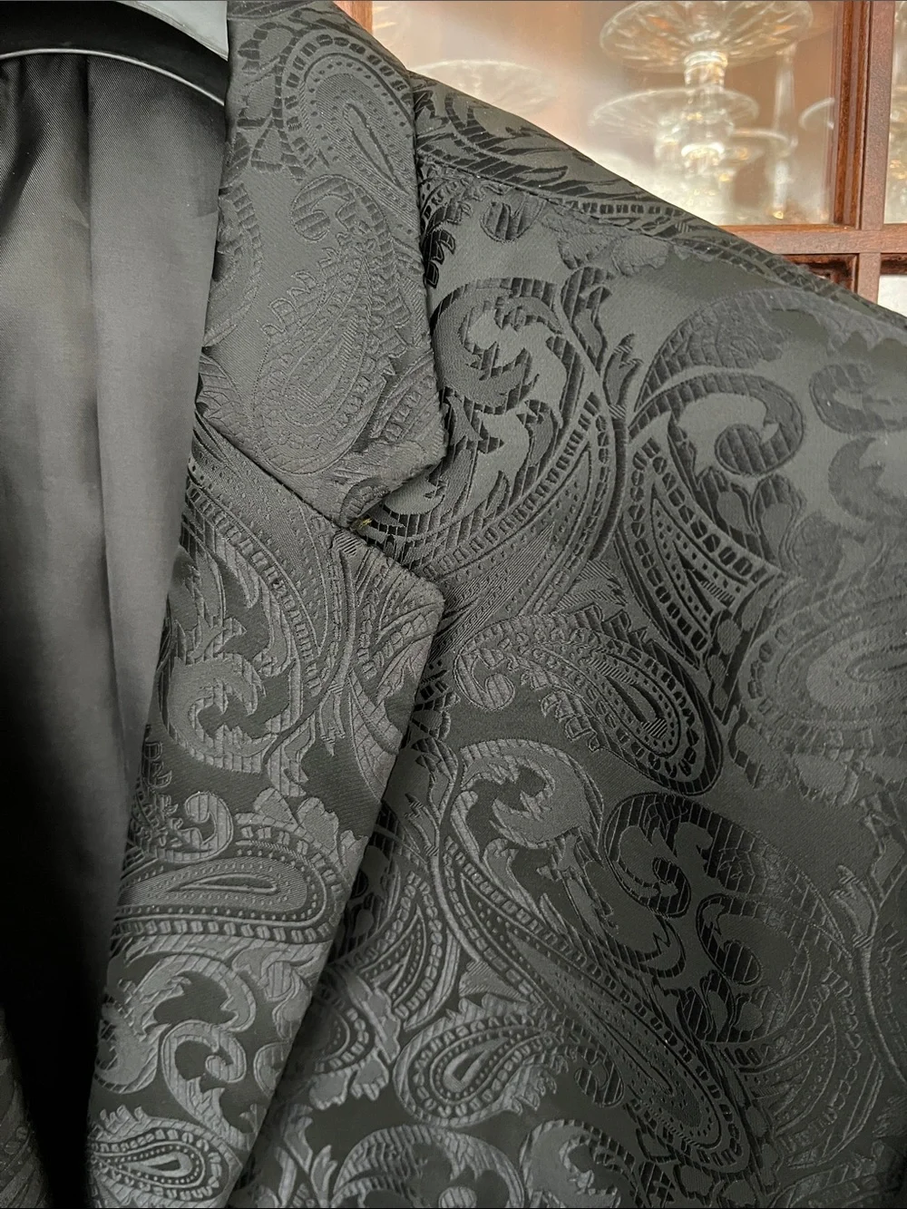 Italian Black Paisley Sport Coat